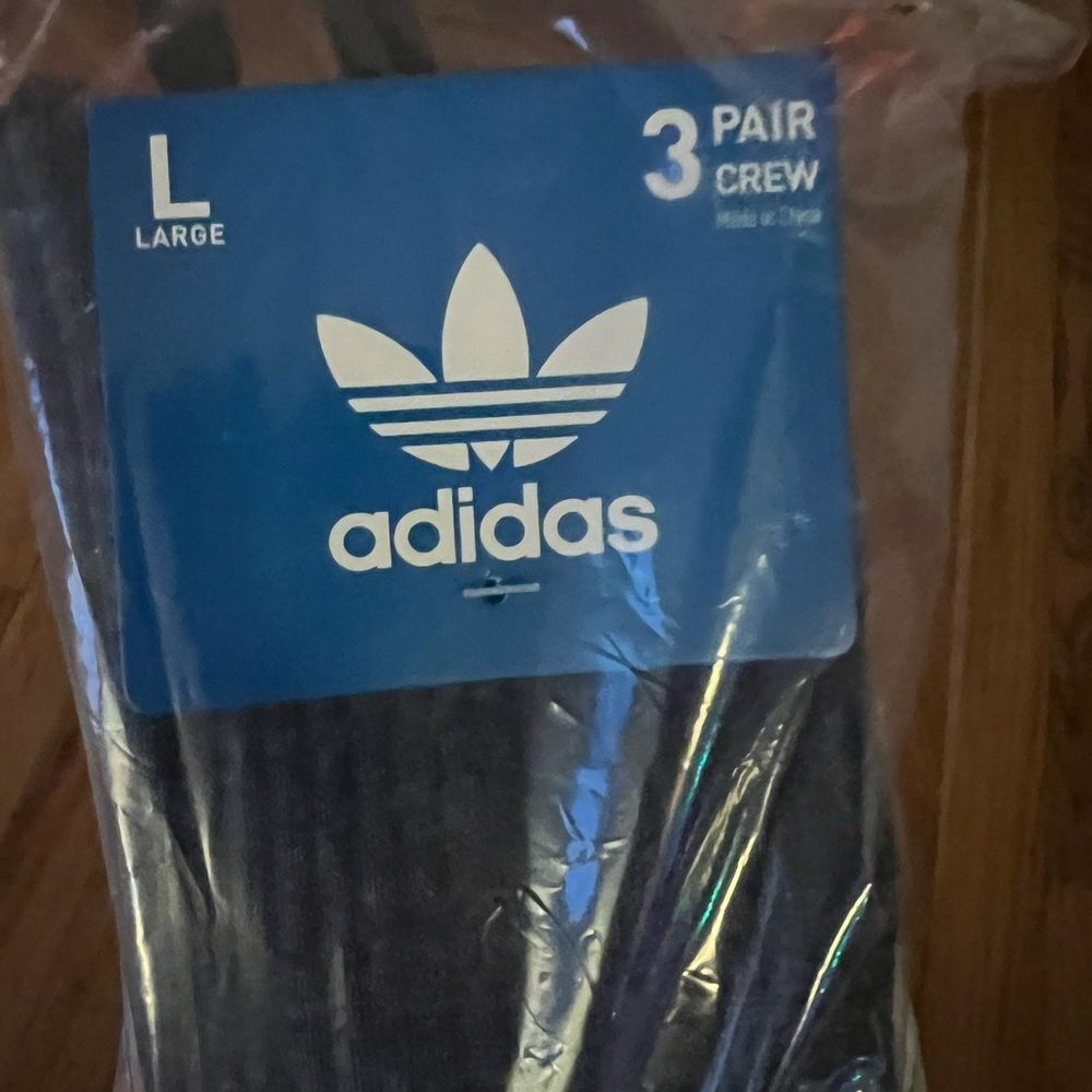 Adidas Crew Socks 3 Pack Mens Large - Picture 9 of 9